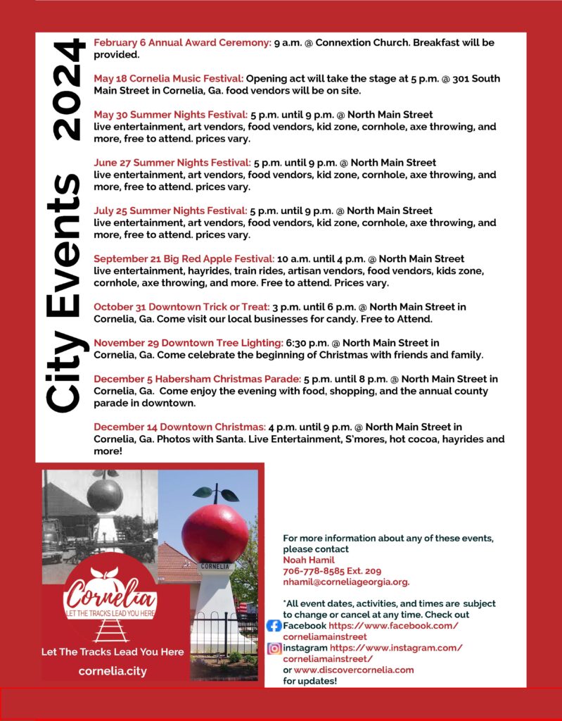 Events City of Cornelia